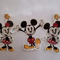 ディズニー ミッキー＆ミニー ステッカー 3枚セット