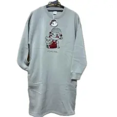 未使用 ペコちゃん トレーナーワンピース 裏起毛 Mサイズ 値下げ