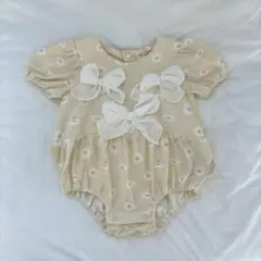 花柄 ロンパース 70cmのサムネイル