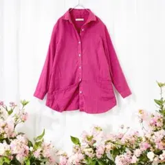 美品❤️シャツ LA MARINE FRANCAISE 1.1万 リネン100%のサムネイル