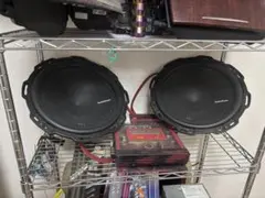 wahrock アメリカ　ウーファー 2個セット　ネオン付き。 WAHROCK WAHROCK USA WRウーファースピーカー×2｜Yahoo!フリマ