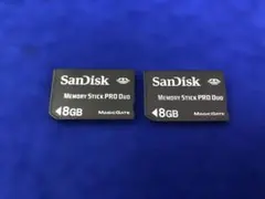 C871　SanDisk メモリースティック PRO Duo 8GB 2枚セット