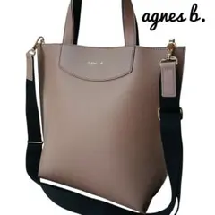 【極美品】【agnes b.】2wayトートバッグ PAS04Z－01ベージュのサムネイル