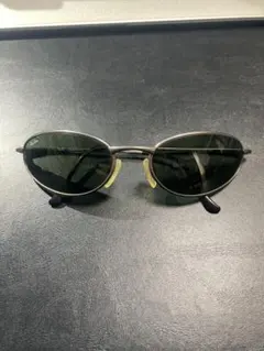 Ray-Ban オーバルサングラス グリーンレンズ