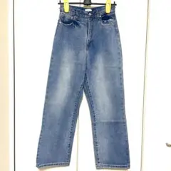 notch. (ノッチ) ストレートデニムパンツ　ライトブルー