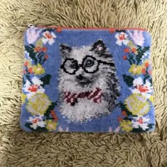 フェイラー　モフモフネコチャン　ポーチ