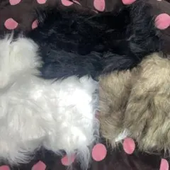 ファー　レッグウォーマー　3色セット【Y2K・平成ギャル】