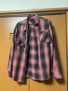 Z.VARGAS スタッズ ネルシャツ