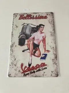 Vespa ブリキ看板 インテリア雑貨 レトロ