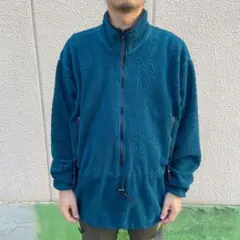 90s☆REI☆ハーフジップフリースプルオーバー☆ネイティブ☆ナスカの地上絵☆