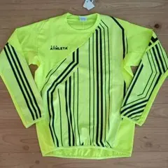 ATHLETA 蛍光イエロー 長袖ピステ　S