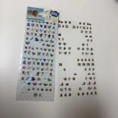 씰 2장 세트 개 일러스트