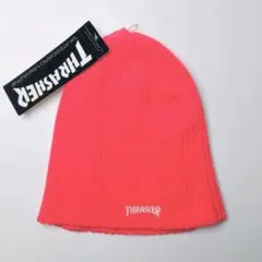 アウトレット特価！THRASHER スラッシャー ニット帽 ネオンピンク