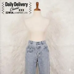 EDWIN Daily Delivery ケミカルウォッシュ デニム W72 M