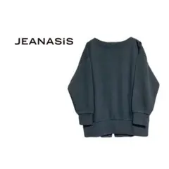 JEANASiS バックデザイン プルオーバー 黒 F ゆったりのサムネイル