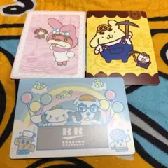 どうぶつの森 amiiboカード サンリオコラボ シール3枚セット