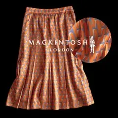 美品 マッキントッシュロンドン 高級感 イタリア生地 幾何学プリーツスカート
