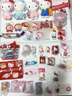 サンリオ　ランチボックス　文具　キーホルダー　ヘアクリップ　ミニチュア キティ サンリオ ランチボックス 文具 キーホルダー ヘアクリップ ミニチュア