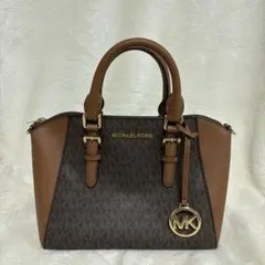 MICHAEL KORS シグネチャー ハンドバッグ ブラウンのサムネイル