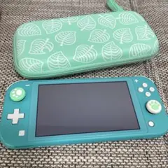Nintendo Switch Lite ターコイズ 本体　どうぶつのもりケース