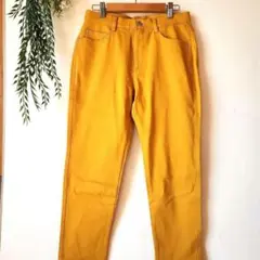 プロバドール『Ｌ』マスタード カジュアル クロップド丈 ストレッチ