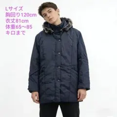 ファー付き モッズコート ネイビー Lサイズのサムネイル