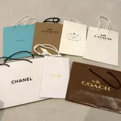 ブランドショッパーセット　7枚セット　CHANEL ティファニー　PRADA