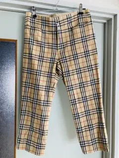 バーバーリーブルーレーベルBURBERRYノバチェックパンツ36/ハーフパンツ