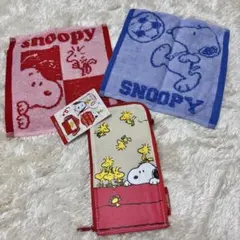 新品未使用 スヌーピー ペンケース ペンスタンド ハンカチ キャラクター
