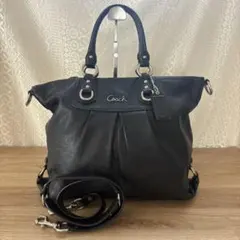 vintage coach 2way shoulder bag F15444 - メルカリ