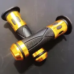 グリップ アルミ ハンドル バーエンド 金 22.2mm スズキのサムネイル