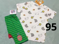こぐまちゃん はらぺこあおむし 半袖Tシャツ モンキーパンツ 2点セット 95