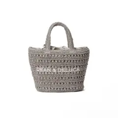 DEAN&DELUCA BEAMS クロッシェバスケットバッグ S グレー