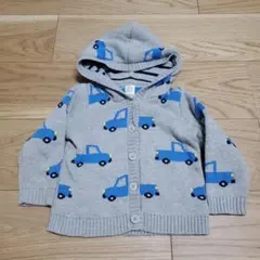 baby GAP トラック柄カーディガン 12-18ヶ月