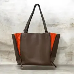 MK MICHEL KLEIN BAGインバッグ付パンチングスクエアトートバッグのサムネイル