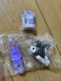 クロミ　ソフビめじるしバンド、ホイップクリームマスコット　クロミ