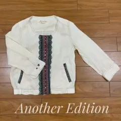 Another Edition ノーカラー ジャケット 七分袖のサムネイル
