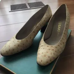 OSAKI classic 型押し パンプス  23.5