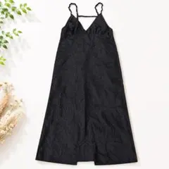 LOWRYS FARM ローリーズファーム キャミワンピース ロング ブラックF