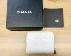 CHANEL コインケース ホワイト ミニ財布