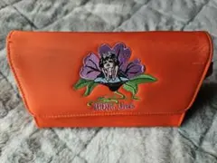 【値下中】アナスイ　ANNA SUI　化粧ポーチ　ポーチ　オレンジ　鏡付き