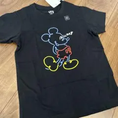 UNIQLO ミッキーマウス Tシャツ 110cm ブラック　半袖　トップス