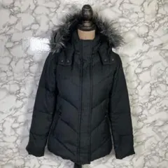 UNIQLO　ユニクロ　（M）　ダウンジャケット　ファー付フード　ダークグレー