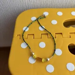 ハンドメイド　ビーズネックレス
