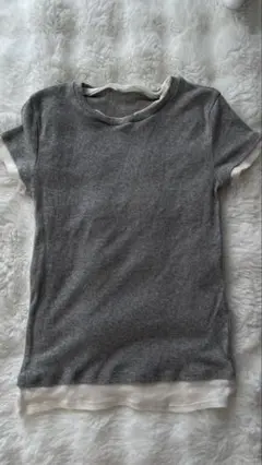 ZARA グレー 半袖Tシャツ