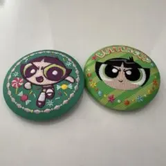 パワーパフガールズ 刺繍缶バッジ