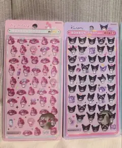 【正規品】マイメロ　クロミ　ボンボンドロップシールmini サンスター文具