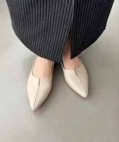 ORiental TRaffic フレアヒール ポインテッドトゥ パンプスのサムネイル