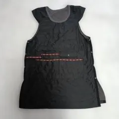 黒のエプロン Lサイズ 裏地付き