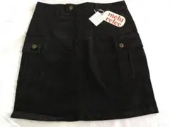 コーデュロイスカート黒